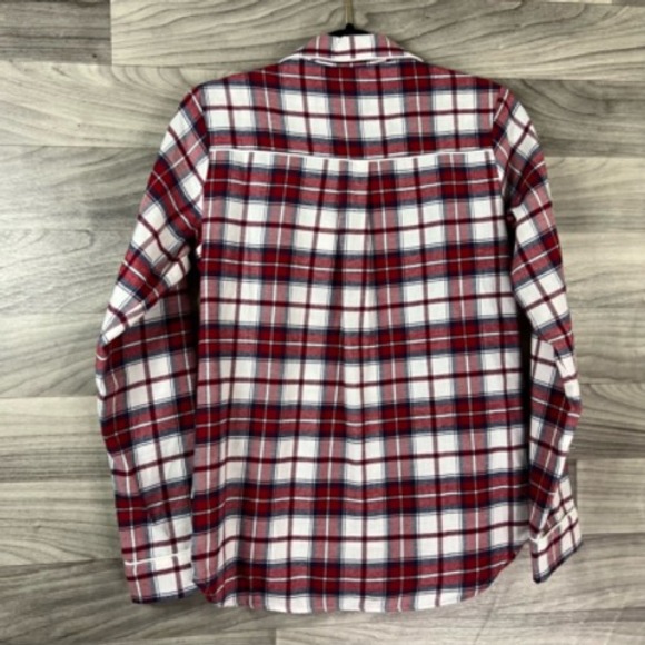 UGG Womens Pajama Shirt Red Plaid Button Up Pocket Collared Long Sleeve XS New‎ - Picture 7 of 12
